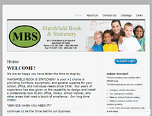 Tablet Screenshot of marshfieldbook.com